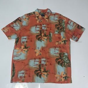 😎 Vintage 😎 Hawaiian Hathaway Shirt Men’s Size Large